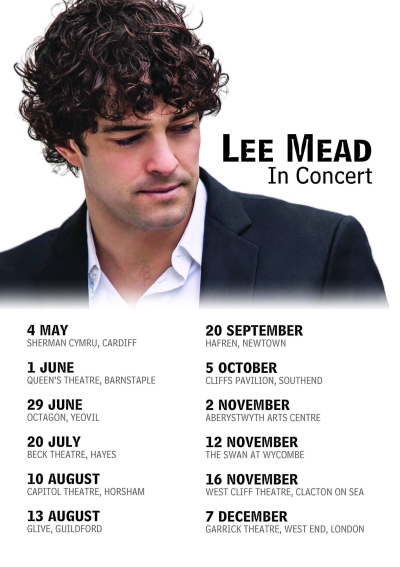 An Evening with Lee Mead tour flyer, Autumn 2013