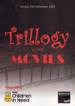 Trillogy at the Movies programme