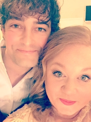 Lee Mead and Amanda Henderson - backstage, Some Enchanted Evening tour