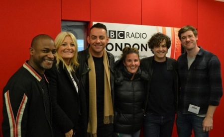 Lee Mead and fellow guests - BBC London, Oct 2016