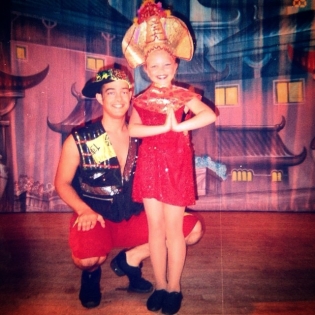 Lee Mead as Wisshee Washee - Bridlington, 2003.