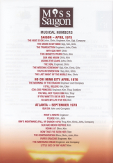 Lee Mead 'Miss Saigon' programme - UK tour, 2005