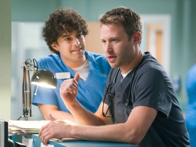 Lee Mead and Rich Winsor, BBC Casualty