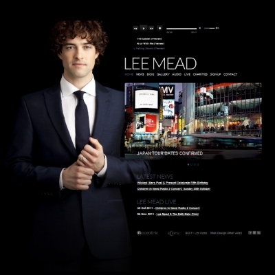 New official Lee Mead website launched, Oct 2011